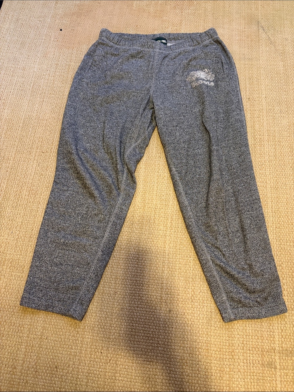 Roots Women's Gray Track Joggers - Soft Heathered Sweatpants